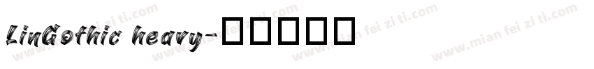 LinGothic heavy字体转换